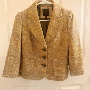 THE LIMITED Blazer - Gold & Brown - Size S